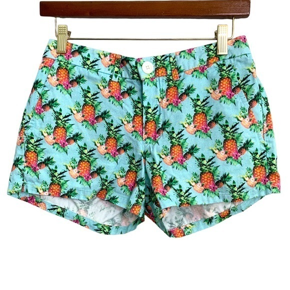 Chubbies‎ Women’s Pineapple Shorts Blue Orange Size XS - Picture 1 of 7